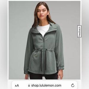 Lululemon Softstreme Cinch-Waist Jacket Size 8